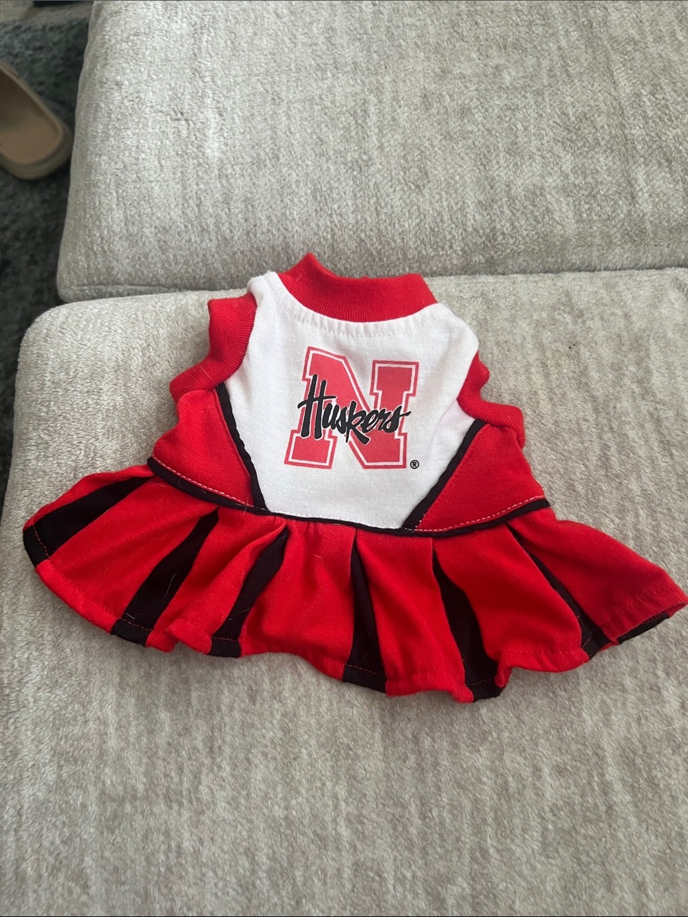 Nebraska Huskers Red & White Pet Cheer Dress